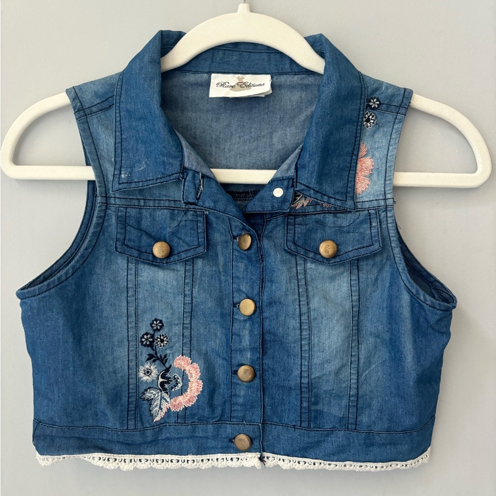Girl’s Denim Vest
